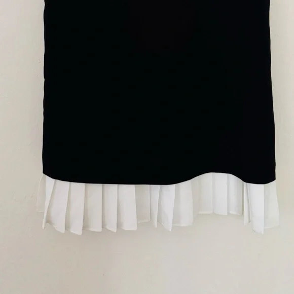 Lulus pleated black and white cami tank top - Picture 6 of 8